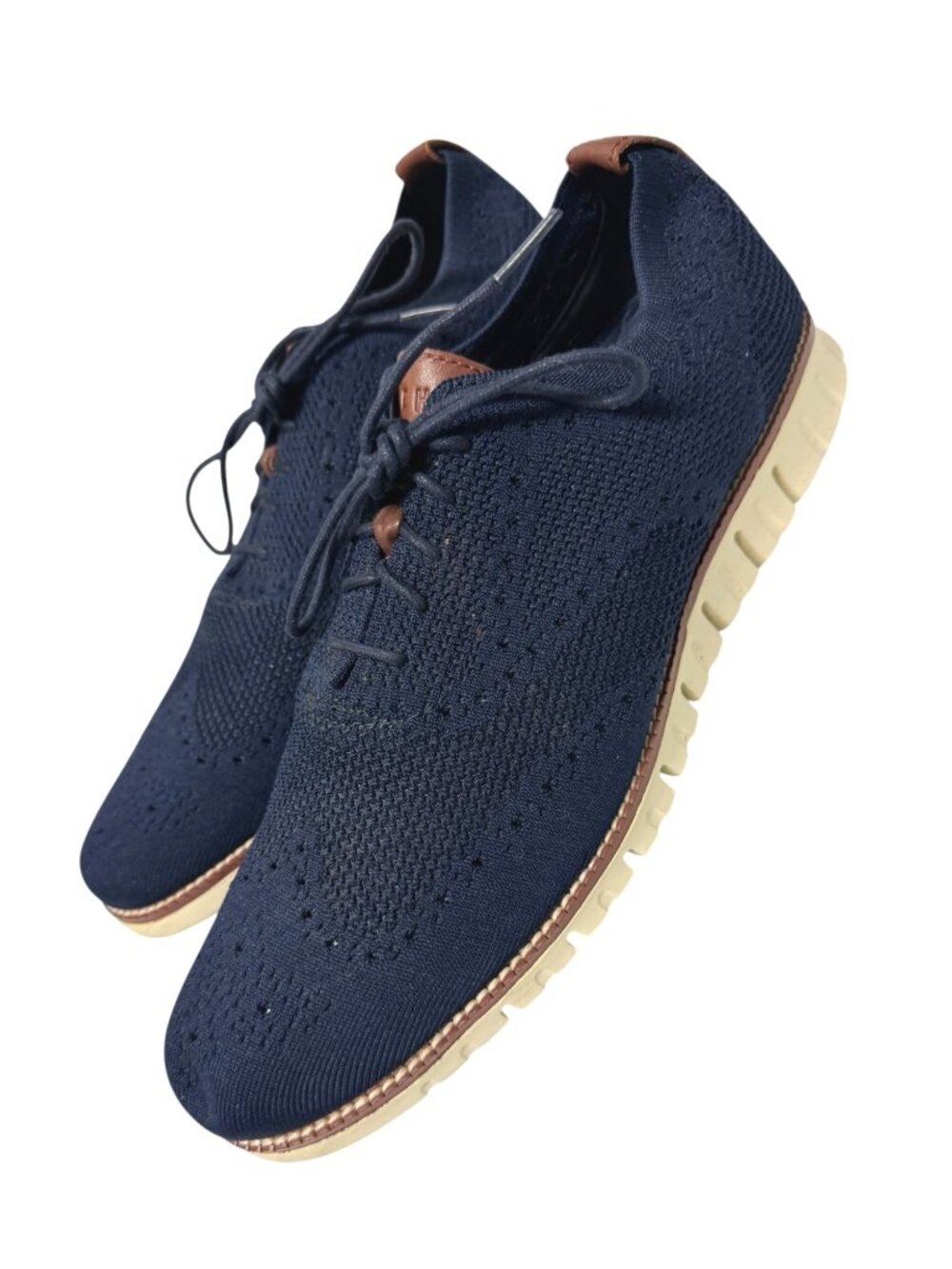 Men's ZeroGrand Navy Knitted Oxford Shoes By‎ Cole Haan Size 13 NWOB
